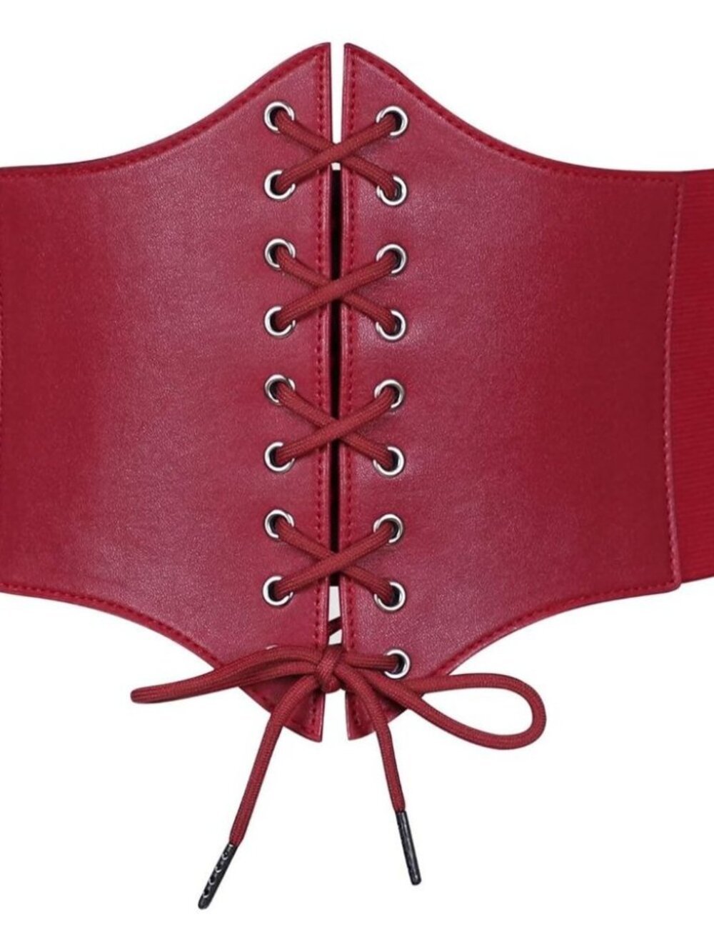 Women's Elastic Costume Waist Belt Lace-up Tied Waspie Corset Belts